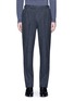 Main View - Click To Enlarge - CAMOSHITA - Double pleated side adjuster wool pants