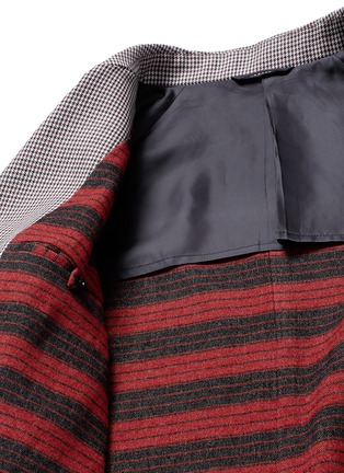Detail View - Click To Enlarge - CAMOSHITA - Wool houndstooth coat