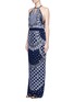 Front View - Click To Enlarge - 68244 - 'Kekipi' star embellished silk halter dress