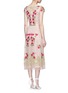 Back View - Click To Enlarge - 68244 - 'Antila' floral embroidery French lace dress