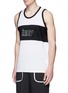 Front View - Click To Enlarge - ICNY - Reflective print sports tank