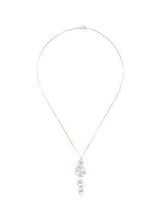 Main View - Click To Enlarge - LAZARE KAPLAN - Diamond 18k white gold interlocking pendant necklace