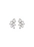 Main View - Click To Enlarge - LAZARE KAPLAN - Diamond 18k white gold heart drop earrings