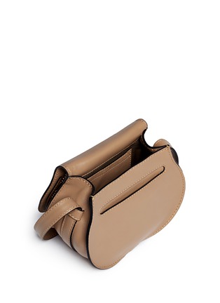 Detail View - Click To Enlarge - CHLOÉ - 'Marcie' small chain flap leather crossbody saddle bag