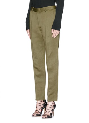 Front View - Click To Enlarge - ISABEL MARANT - 'Kreo' twill straight leg pants