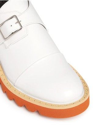 Detail View - Click To Enlarge - STELLA MCCARTNEY - 'Odette' stud platform monk strap shoes