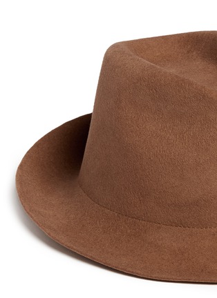 Detail View - Click To Enlarge - STELLA MCCARTNEY - Wool felt trilby hat