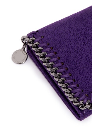 Detail View - Click To Enlarge - STELLA MCCARTNEY - 'Falabella' chain border flap continental wallet