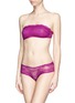 Figure View - Click To Enlarge - COSABELLA - 'Trenta' padded lace bandeau bra