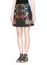 Front View - Click To Enlarge - PETER PILOTTO - Rope embroidery Perspex appliqué mini skirt