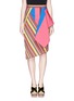 Main View - Click To Enlarge - PETER PILOTTO - Rainbow stripe fold panel asymmetric skirt