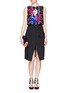 Figure View - Click To Enlarge - PETER PILOTTO - 'Astro' rope embroidery silk organza cropped top