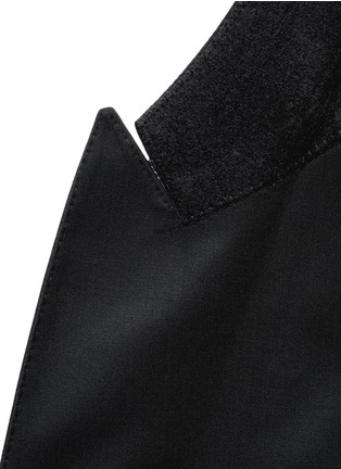 Detail View - Click To Enlarge - LANVIN - Satin peaked lapel tuxedo suit