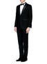 Figure View - Click To Enlarge - LANVIN - Satin peaked lapel tuxedo suit