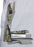Detail View - Click To Enlarge - LANVIN - Metallic abstract print T-shirt