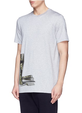 Front View - Click To Enlarge - LANVIN - Metallic abstract print T-shirt