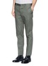 Front View - Click To Enlarge - LANVIN - Compact cotton satin chinos