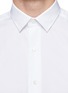 Detail View - Click To Enlarge - LANVIN - Grosgrain placket trim poplin shirt