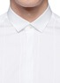 Detail View - Click To Enlarge - LANVIN - Stitched piping bib tuxedo shirt