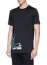 Front View - Click To Enlarge - LANVIN - Metallic abstract print T-shirt