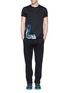 Figure View - Click To Enlarge - LANVIN - Metallic abstract print T-shirt