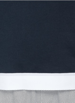 Detail View - Click To Enlarge - MARNI - Structured cuff hem cotton poplin T-shirt
