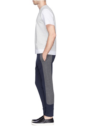 Figure View - Click To Enlarge - MARNI - Contrast side pantalone jersey pants