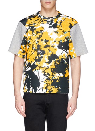 Main View - Click To Enlarge - MARNI - Ink splash print bonded jersey T-shirt