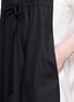 Detail View - Click To Enlarge - SEE BY CHLOÉ - Ruffled shoulder drawstring waist dress