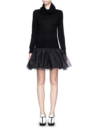 Main View - Click To Enlarge - ALICE & OLIVIA - Turtleneck tulle dress