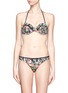 Main View - Click To Enlarge - JETS - Iridescent balconette bikini top