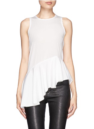 Main View - Click To Enlarge - MO&CO. EDITION 10 - Asymmetric peplum top