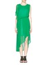 Main View - Click To Enlarge - MO&CO. EDITION 10 - Side ruffle maxi dress