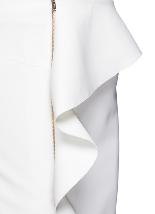 Detail View - Click To Enlarge - MO&CO. EDITION 10 - Ruffle and zip pencil skirt