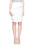Main View - Click To Enlarge - MO&CO. EDITION 10 - Ruffle and zip pencil skirt