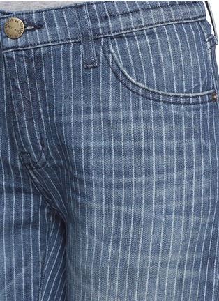 Detail View - Click To Enlarge - CURRENT/ELLIOTT - 'The Fling' pinstriped cropped jeans
