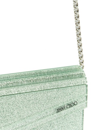 Detail View - Click To Enlarge - JIMMY CHOO - Candy glitter acrylic chain clutch 