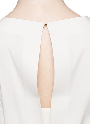 Detail View - Click To Enlarge - MO&CO. EDITION 10 - Keyhole back cap sleeve top