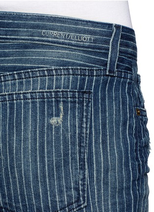 Detail View - Click To Enlarge - CURRENT/ELLIOTT - 'The Boyfriend' pinstriped shorts