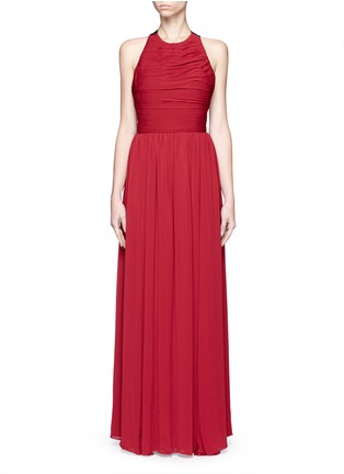 Main View - Click To Enlarge - ALICE & OLIVIA - Ruched maxi dress
