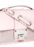 Detail View - Click To Enlarge - JIMMY CHOO - 'Rebel' perforated patent leather satchel