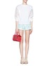 Figure View - Click To Enlarge - MO&CO. EDITION 10 - Sateen shorts
