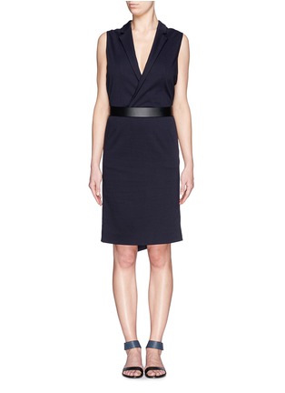 Main View - Click To Enlarge - MO&CO. EDITION 10 - Plunge V-neck wrap dress