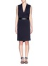 Main View - Click To Enlarge - MO&CO. EDITION 10 - Plunge V-neck wrap dress