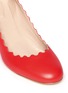 Detail View - Click To Enlarge - CHLOÉ - Scalloped edge leather pumps