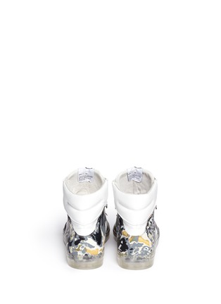 Back View - Click To Enlarge - MC Q - Camouflage panel high-top sneakers