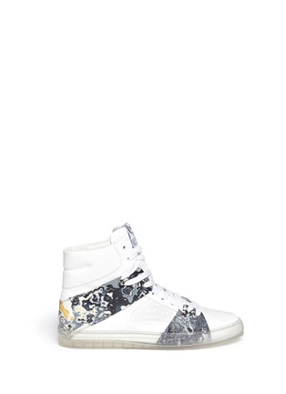 Main View - Click To Enlarge - MC Q - Camouflage panel high-top sneakers