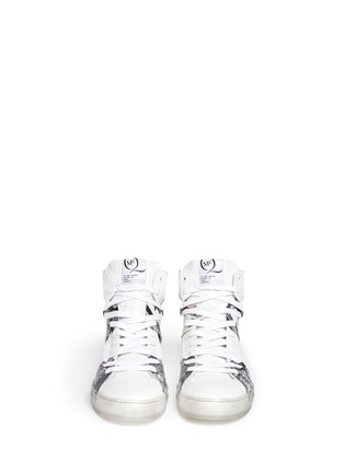 Figure View - Click To Enlarge - MC Q - Camouflage panel high-top sneakers