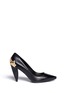 Main View - Click To Enlarge - MC Q - Lex brocade hardware heel leather pumps