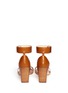 Back View - Click To Enlarge - CHLOÉ - Ankle strap chunky-heel sandals